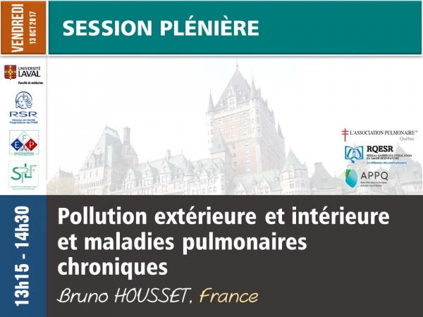 Pollution intérieure et extérieure et maladies pulmonaires chroniques (incluant un survol international sur biomasse, industrie, transports et cigarette électronique)