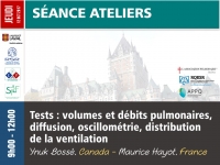 Tests: volumes et débits pulmonaires, diffusion, oscillométrie, distribution de la ventilation