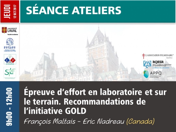 Épreuve d’effort en laboratoire et sur le terrain. Recommandations de l’initiative GOLD