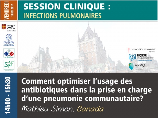 Comment optimiser l’usage des antibiotiques dans la prise en charge d’une pneumonie communautaire?