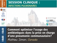 Comment optimiser l’usage des antibiotiques dans la prise en charge d’une pneumonie communautaire?