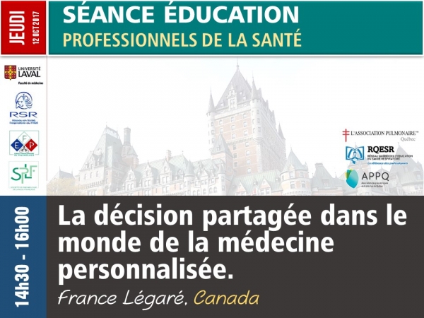 La décision partagée dans le monde de la médecine personnalisée