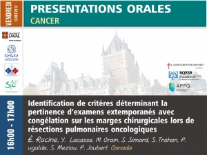 Identification de critères déterminant la pertinence d’examens extemporanés avec congélation sur les marges chirurgicales lors de résections pulmonaires oncologiques