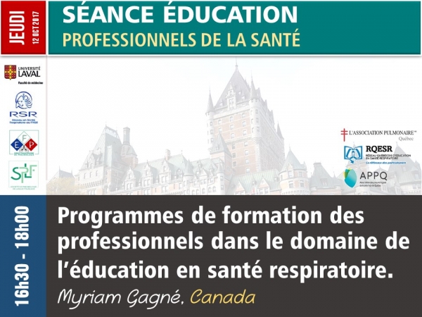 Programmes de formation des professionnels dans le domaine de l’éducation en santé respiratoire