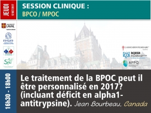 Le traitement de la BPCO peut il être personnalisé en 2017? (incluant déficit en alpha1-antitrypsine)